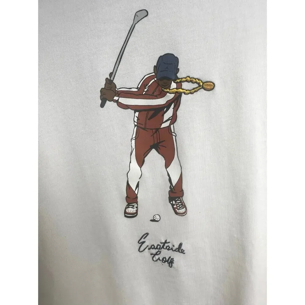 Jordan x Eastside Golf T-Shirt White Cotton - Size S - NEW